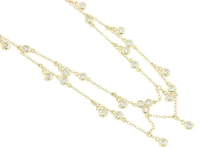 Roman Joyero Cadenas Y Gargantillas<Cadena choker en plata con pequeños chatones con circonitas