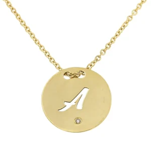 Roman Joyero Cadenas Y Gargantillas<Cadena de oro amarillo AYSUN con dije y diamante