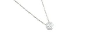 Roman Joyero Cadenas Y Gargantillas<Cadena de oro blanco con chatón brillante