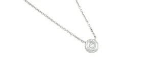 Roman Joyero Cadenas Y Gargantillas<Cadena de oro blanco con chatón