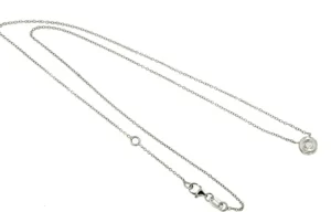 Roman Joyero Cadenas Y Gargantillas<Cadena de oro blanco con chatón