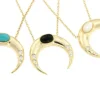Roman Joyero Cadenas Y Gargantillas<Cadena de plata con baño de oro, luna, circonitas y piedra