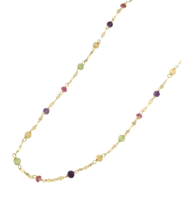 Roman Joyero Cadenas Y Gargantillas<Cadenita ALEYNA en oro amarillo de 18 ktes con semipreciosas