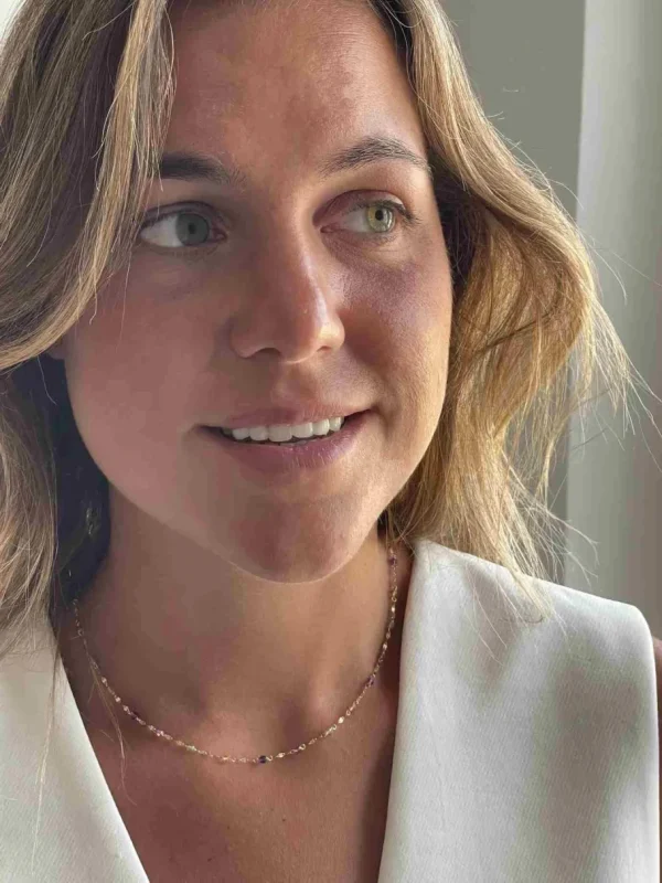 Roman Joyero Cadenas Y Gargantillas<Cadenita ALEYNA en oro amarillo de 18 ktes con semipreciosas