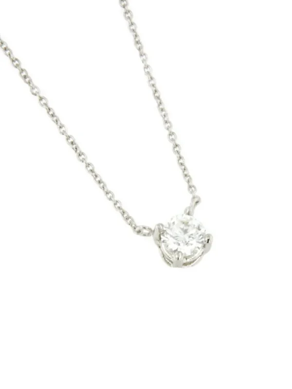Roman Joyero Cadenas Y Gargantillas<Cadenita ALFA de oro blanco de 18 Kilates con solitario de brillante