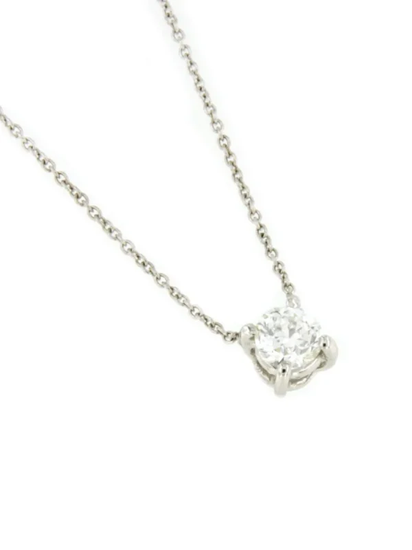Roman Joyero Cadenas Y Gargantillas<Cadenita ALFA de oro blanco de 18 Kilates con solitario de brillante
