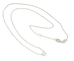 Roman Joyero Cadenas Y Gargantillas<Cadenita ALFA de oro blanco de 18 Kilates con solitario de brillante