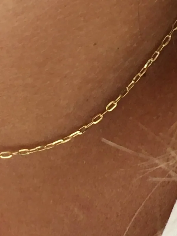 Roman Joyero Cadenas Y Gargantillas<Cadenita SARAL clásica forzada limada en oro amarillo 18 kts