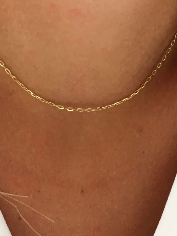 Roman Joyero Cadenas Y Gargantillas<Cadenita SARAL clásica forzada limada en oro amarillo 18 kts