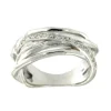 Roman Joyero Anillos<CAPUCHINA, anillo de plata rodiada con circonitas.