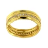 Roman Joyero Anillos<CARLINA, anillo de plata dorada con circonitas.