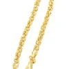 Roman Joyero Pulseras<CASERTA pulsera plata 1ª ley bañada oro eslabones de aros