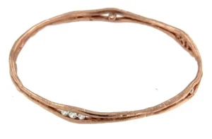 Roman Joyero Pulseras<CASTALIA, pulsera rígida de plata rosada.