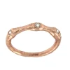 Roman Joyero Anillos<CEIBO, anillo de plata rosada con circonitas.