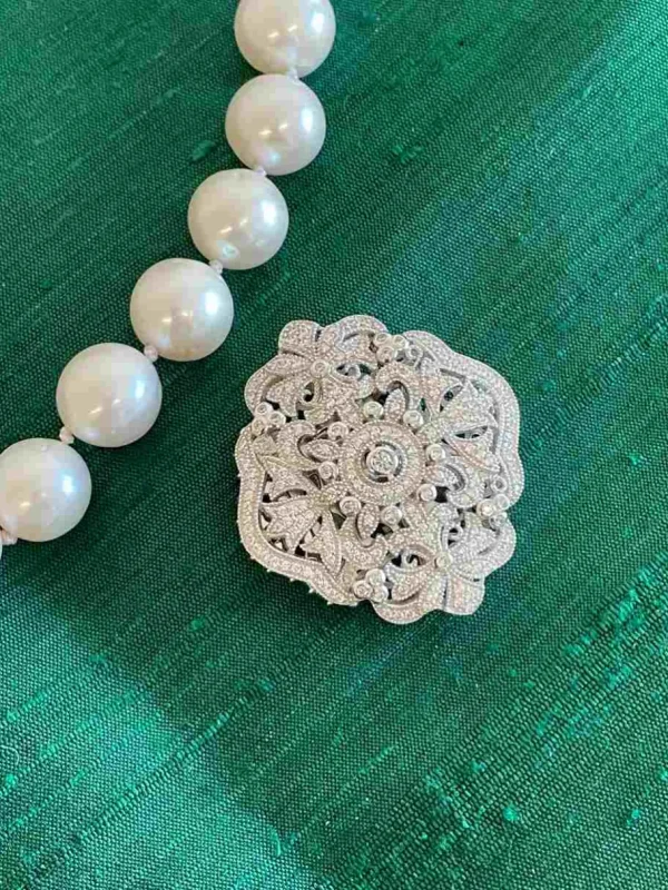 Roman Joyero Cierres Y Entrepieza De Collares<Cierre BELICE art decó en plata de 1º ley y circonitas