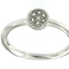 Roman Joyero Anillos<CINTAS, anillo de plata rodiada con circonitas.