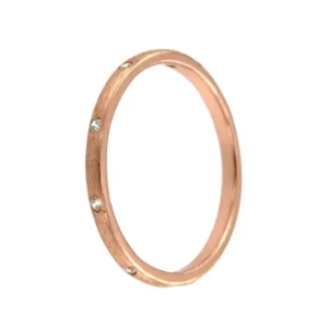Roman Joyero Anillos<CLEMATIDE, anillo de plata rosada con circonitas.