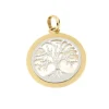 Roman Joyero Colgantes<Colgante de la vida FIRAT en oro amarillo y blanco con nácar.