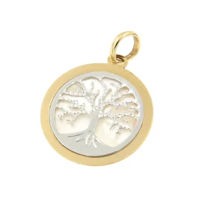 Roman Joyero Colgantes<Colgante de la vida FIRAT en oro amarillo y blanco con nácar.