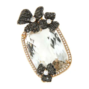 Roman Joyero Colgantes<Colgante HUDSON oro rosa de 18 ktes con brillantes y topacio