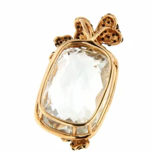 Roman Joyero Colgantes<Colgante HUDSON oro rosa de 18 ktes con brillantes y topacio