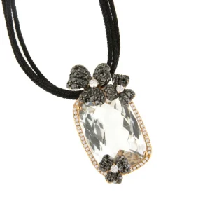 Roman Joyero Colgantes<Colgante HUDSON oro rosa de 18 ktes con brillantes y topacio