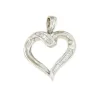 Roman Joyero Colgantes<Colgante KIBO corazón de oro blanco de 18 ktes y baguettes