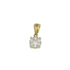 Roman Joyero Colgantes<Colgante NESRIN montado en oro blanco/ amarillo con brillante y asa lisa