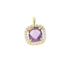 Roman Joyero Colgantes<Colgante RIFAT en oro amarillo 18kt con amatista y circonitas