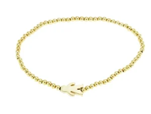 Roman Joyero Pulseras<CRONOS, pulsera de plata dorada con niño