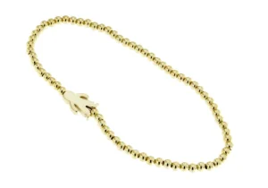 Roman Joyero Pulseras<CRONOS, pulsera de plata dorada con niño