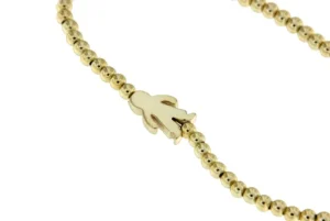 Roman Joyero Pulseras<CRONOS, pulsera de plata dorada con niño