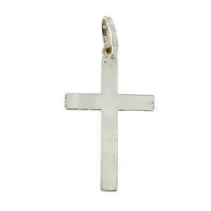 Roman Joyero Colgantes<Cruz HERCULES en Plata de 1ª Ley sin Cristo lisa.