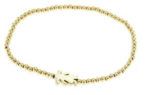 Roman Joyero Pulseras<CUPIDO, pulsera de plata dorada con niña