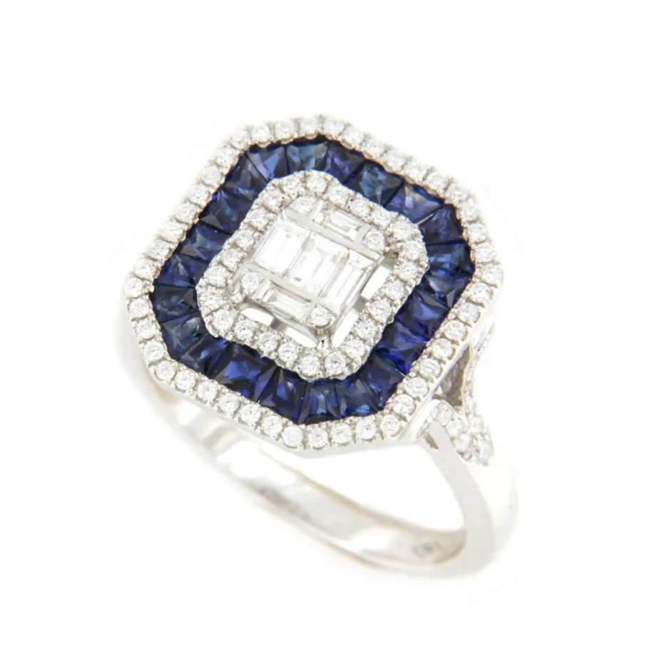 cygnus_anillo_rectangular_5.webp Roman Joyero Anillos<CYGNUS anillo rectangular oro blanco brillantes y zafiros