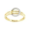 Roman Joyero Anillos<DIBEK anillo en oro amarillo 18 ktes con circonitas rodiado