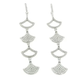 Roman Joyero Pendientes<DIMITRI, pareja de pendientes extra largos en plata