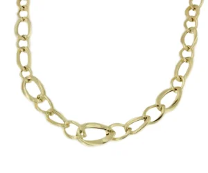 Roman Joyero Cadenas Y Gargantillas<DINA gargantilla eslabones en disminución barbada oro amarillo 18 ktes