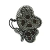 Roman Joyero Acero<DONALD, broche en forma de mariposa con circonitas.