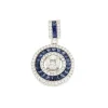 Roman Joyero Colgantes<DRAKE colgante forma redonda en oro brillantes y zafiros o rubies