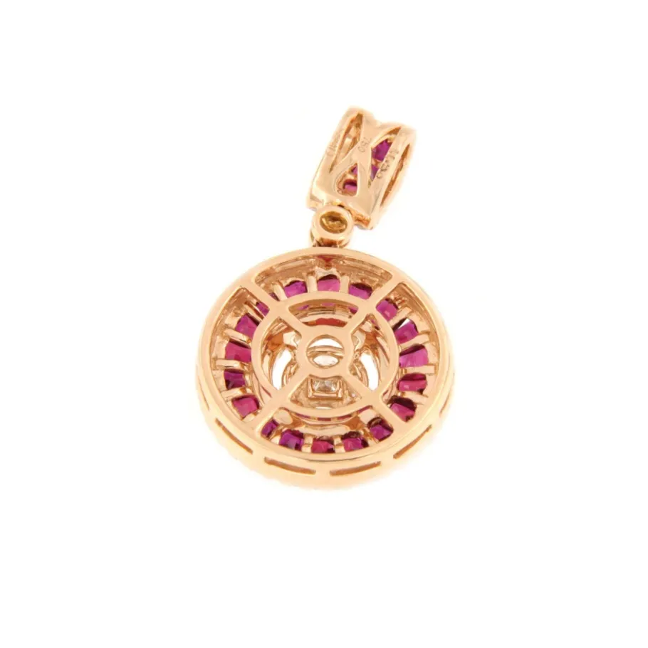 drake_colgante_forma_redo_11.webp Roman Joyero Colgantes<DRAKE colgante forma redonda en oro brillantes y zafiros o rubies
