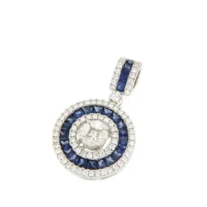 Roman Joyero Colgantes<DRAKE colgante forma redonda en oro brillantes y zafiros o rubies
