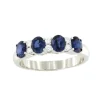 Roman Joyero Anillos<DRAPER alianza oro blanco zafiros rubies o esmeraldas con brillantes