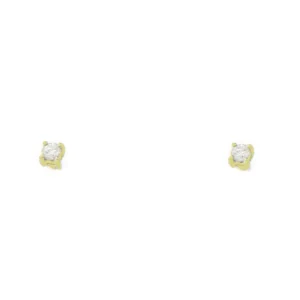Roman Joyero Pendientes<DRECK pendientes pequeño de brillantes en oro 18 kilates