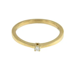 Roman Joyero Anillos<DREHER, anillo de compromiso fino en oro amarillo