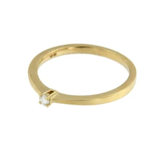 Roman Joyero Anillos<DREHER, anillo de compromiso fino en oro amarillo