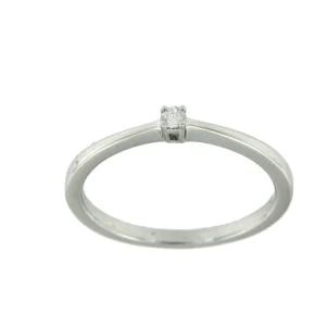 Roman Joyero Anillos<DREKI, anillo de compromiso extra fino en oro blanco