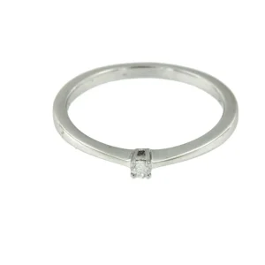 Roman Joyero Anillos<DREKI, anillo de compromiso extra fino en oro blanco