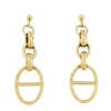 Roman Joyero Pendientes<DRENTHE pendiente oro amarillo 18 ktes eslabón calabrote