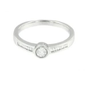 Roman Joyero Anillos<DRICHEN, anillo de compromiso en oro blanco